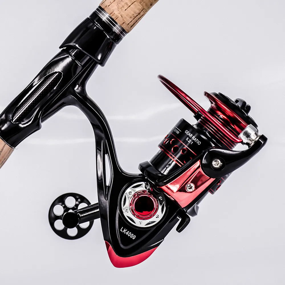 

Spinning Fishing Reel 13+1BB Gear Ratio 5.2:1 Metal Front Drag 2000-7000 Series Fresh Water Carretilha Sport Carp Fishing