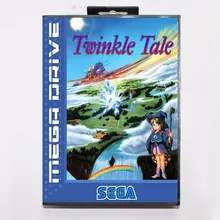 Twinkle Tale 16 bits MD Carte de Jeu Avec la Boîte de Détail Pour Sega Mega Drive/Genesis