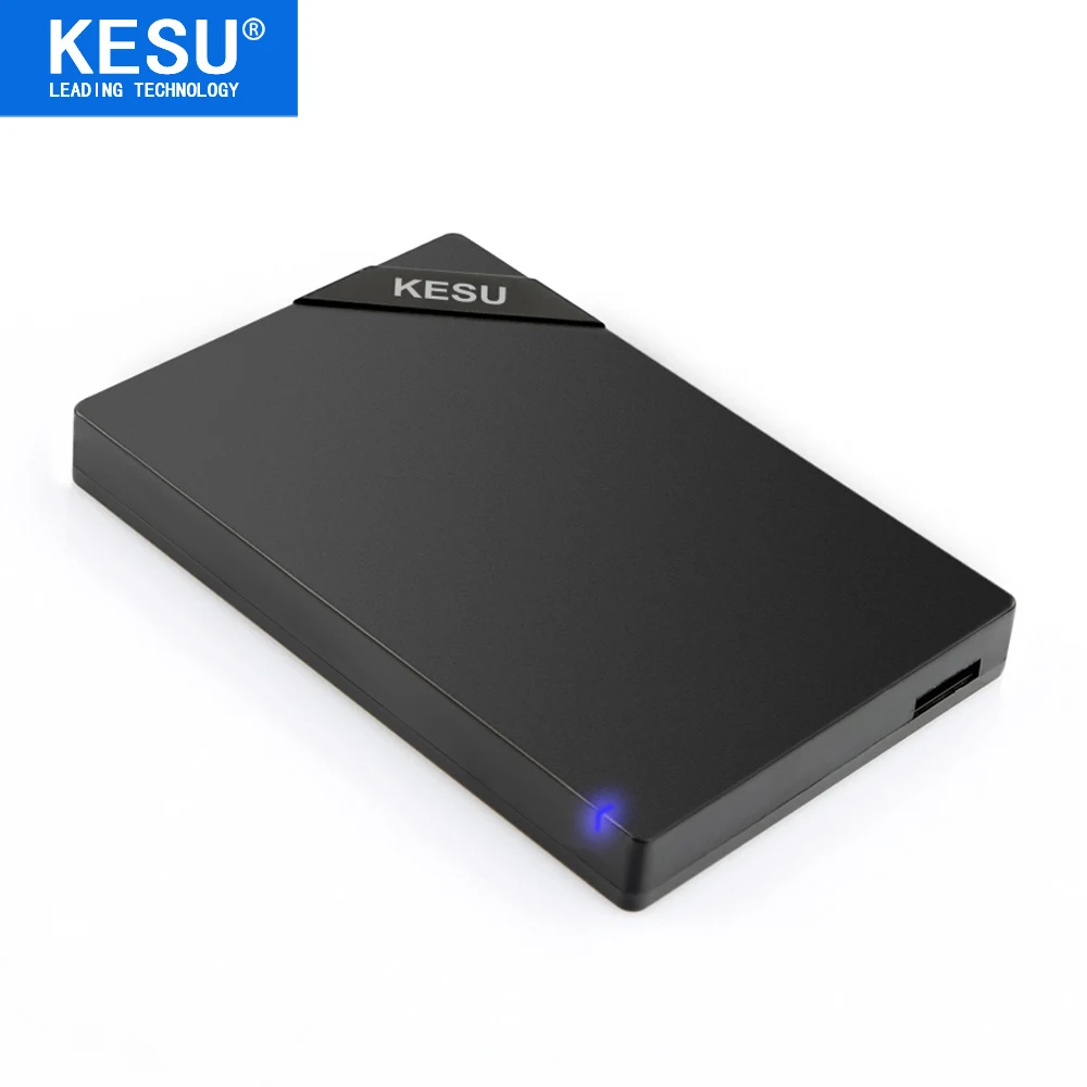 Original KESU 2,5 Externe Festplatte USB3.0 HDD Tragbare Externe HD Festplatte für PC Mac Desktop Laptop Server (schwarz Weiß) Kaufen
