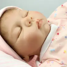 22 дюйма 55 см Силиконовые натуралистичные куклы в виде новорожденных младенцев спящие детские игрушки для девочек brinquedos bonecas