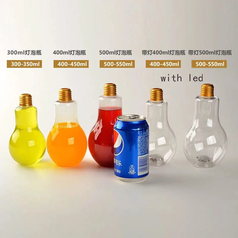 DreamJing 10 Pcs Creative Plastic Light Bulb Juice Water Beverage Bottle 200ML Clear Drinking Water Bottle Drink Cup for Drink Home Party Decoration Supplies DreamJing 10 Pcs Creative Plastic Light Bulb Juice Water Beverage Bottle 200ML Clear Drinking Water Bottle Drink Cup for Drink Home Party Decoration Supplies