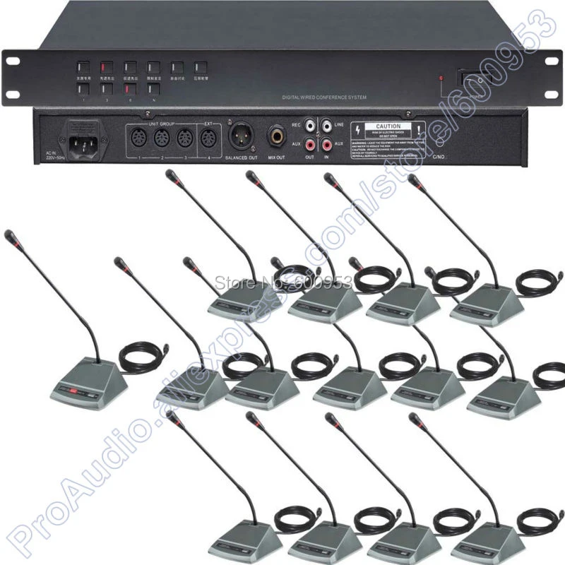 Pro 50 Table Wired Digital Conference Microphone System 1 Chairman 49