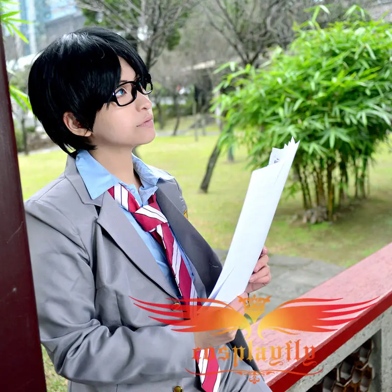 Your Lie in April Shigatsu wa Kimi no Uso Kosei Arima Cosplay Costume School