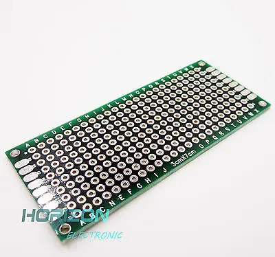 

5Pcs Double Side Prototype PCB Bread board Tinned Universal 3x7 cm 30x70 mm