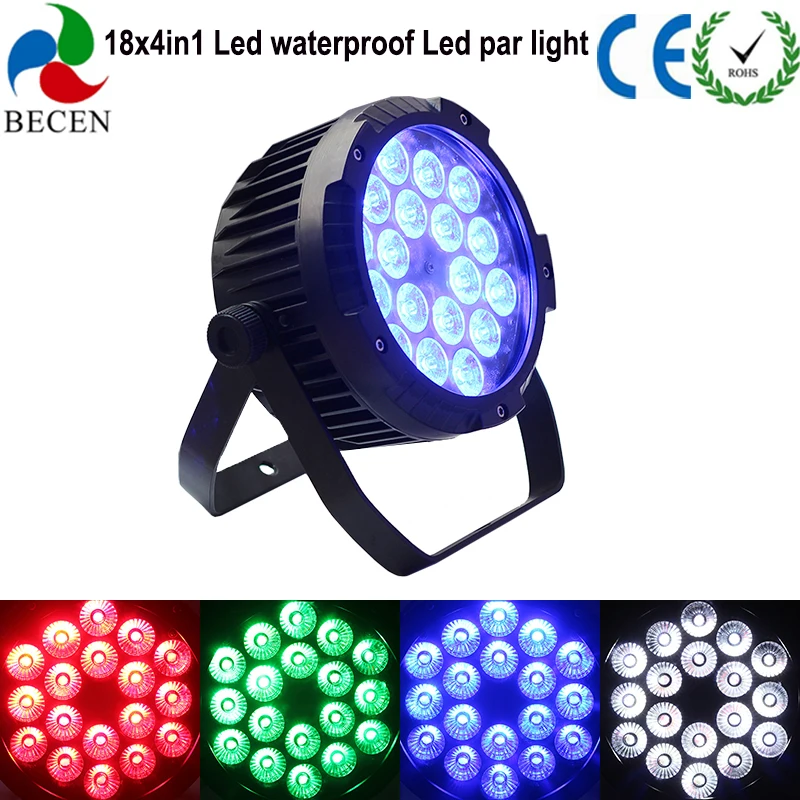 12X10 Вт RGBW 4в1 светодиодный Par Can Light Водонепроницаемый IP65 профессиональный фонарь