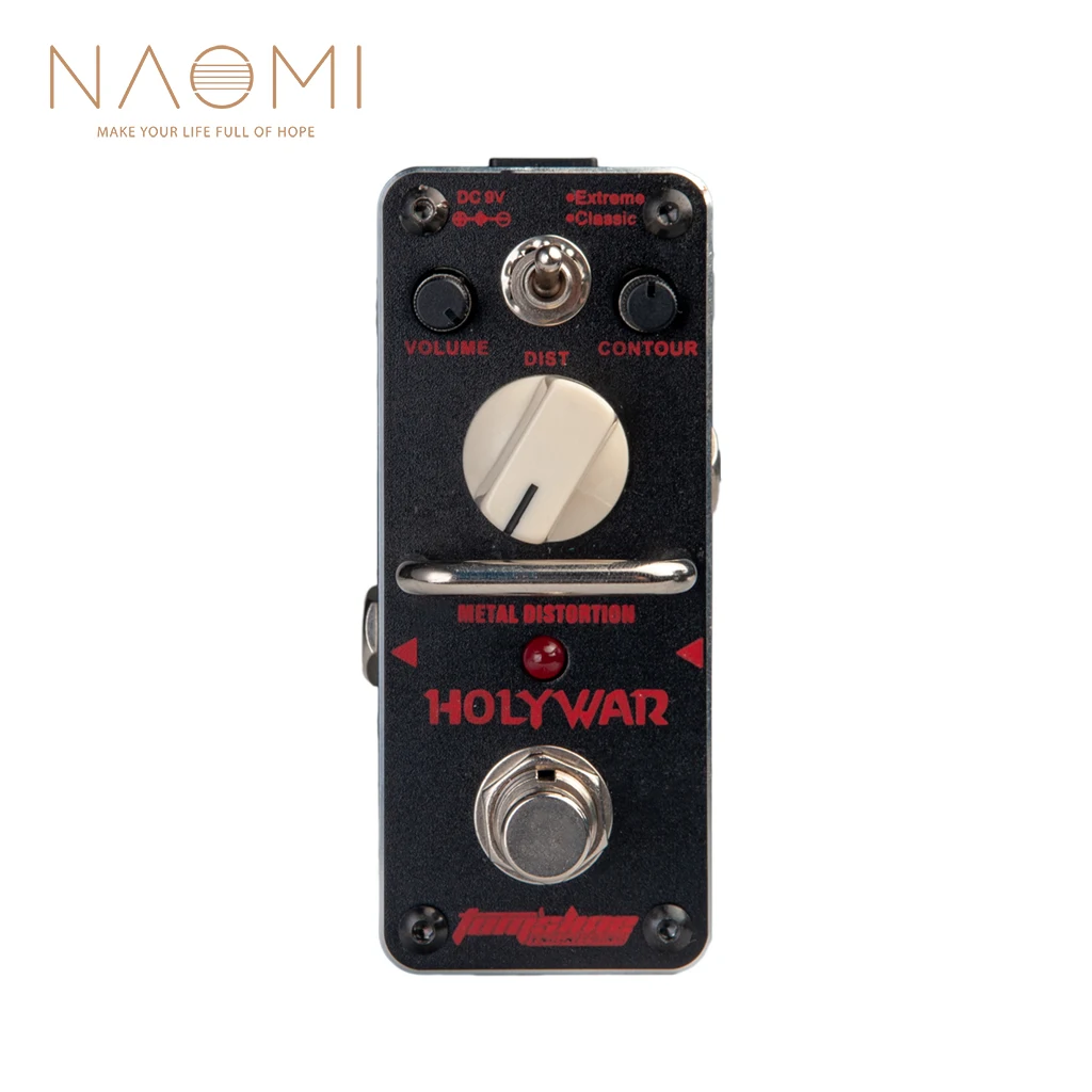 

NAOMI AROMA AHOR-3 HOLY WAR Guitar Pedal True Bypass Metal Distortion Mini Analogue Effect Pedals For Electric Guitar