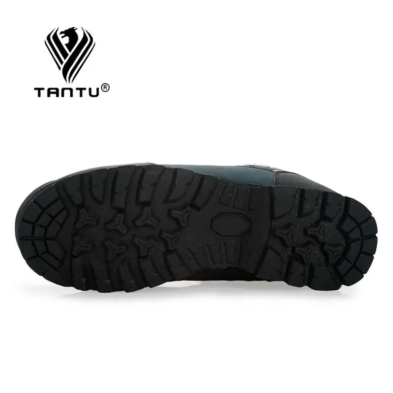 Ceny TANTU męskie buty górskie wodoodporne skórzane buty wspinaczka i buty rybackie nowe popularne buty outdoorowe męskie wysokie buty zimowe