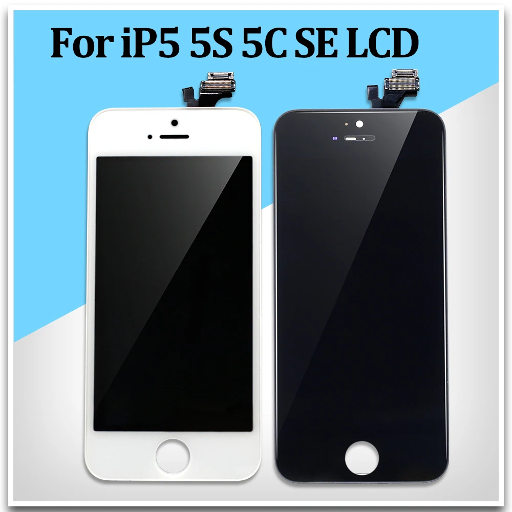 Экран для iPhone 5S 5 10 шт./лот сенсорный 3D экран в сборе дигитайзер Замена 6 6S LCD |
