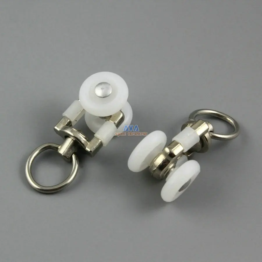 20 Pieces Curtain Track Roller Curtain Track Slide Gliders 19x45mm