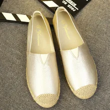 2016 Spring Fall Women Shoes Flat Shoes White Black Gold Loafers Shoes a Pedal Lazy Single Shoes For Women ZK3.5