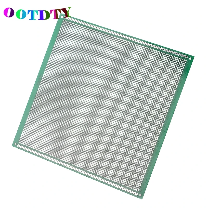 

OOTDTY Double Side Prototype PCB Tinned DIY Universal FR4 Printed Circuit Board 22x22cm