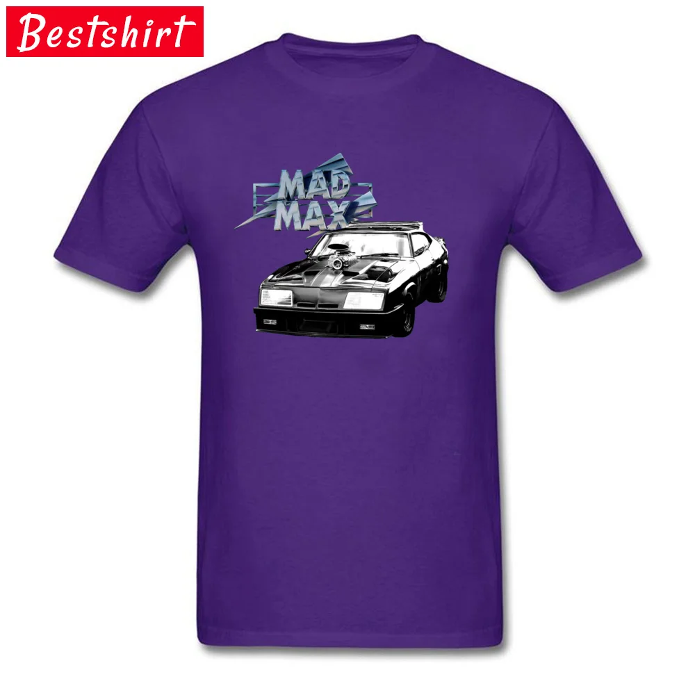 Mad Max Interceptor 11912 Tees Wholesale Round Collar Print Short Sleeve Pure Cotton Men T Shirt Summer Tops Tees Mad Max Interceptor  11912 purple