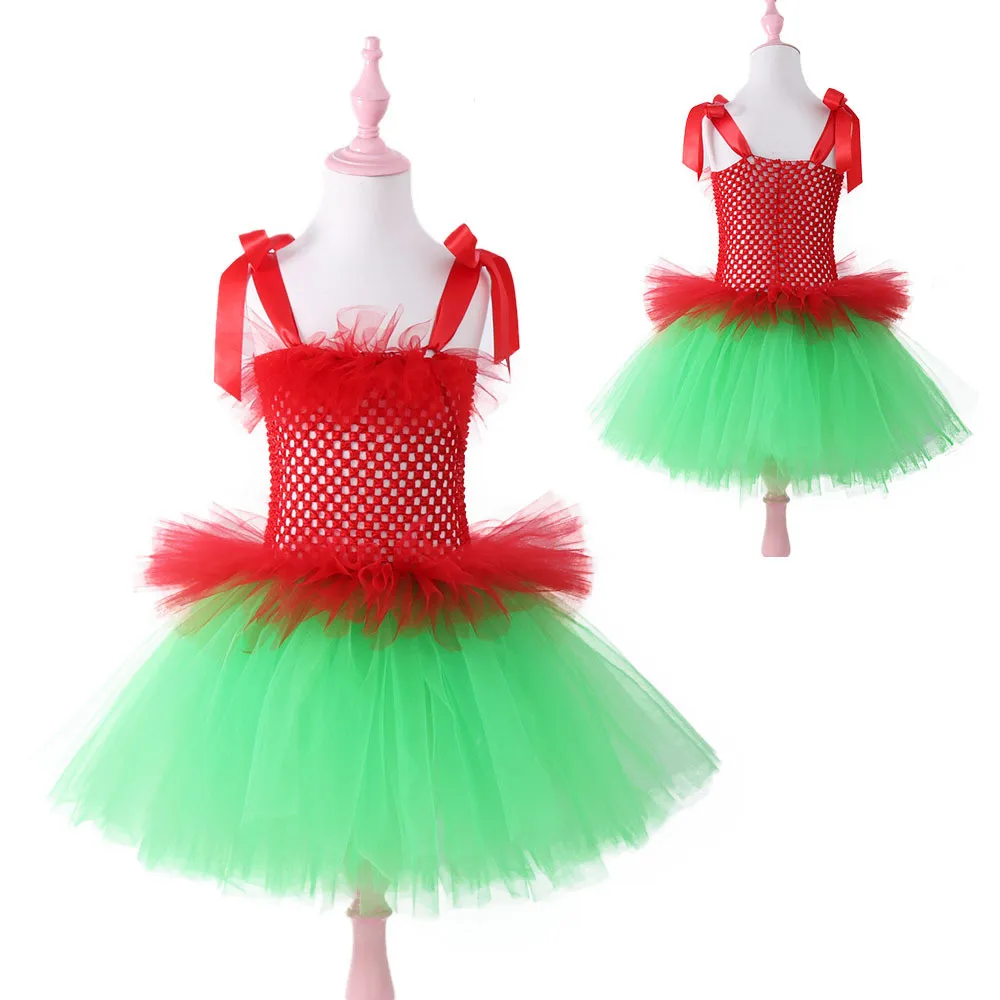 Детское платье-пачка для девочек детское платье принцессы на день рождения Косплей на Рождество и Хэллоуин костюм для девочек - Цвет: Красный