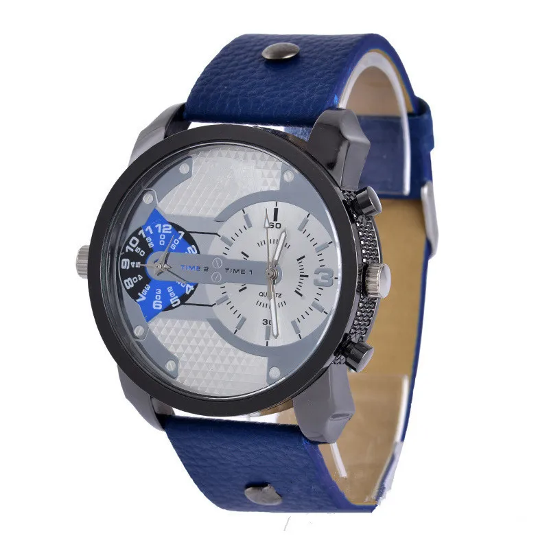 

2018 Watch double pointer dial Men simple fashion business high quality watch quartz watch for gift relogio masculino relogio
