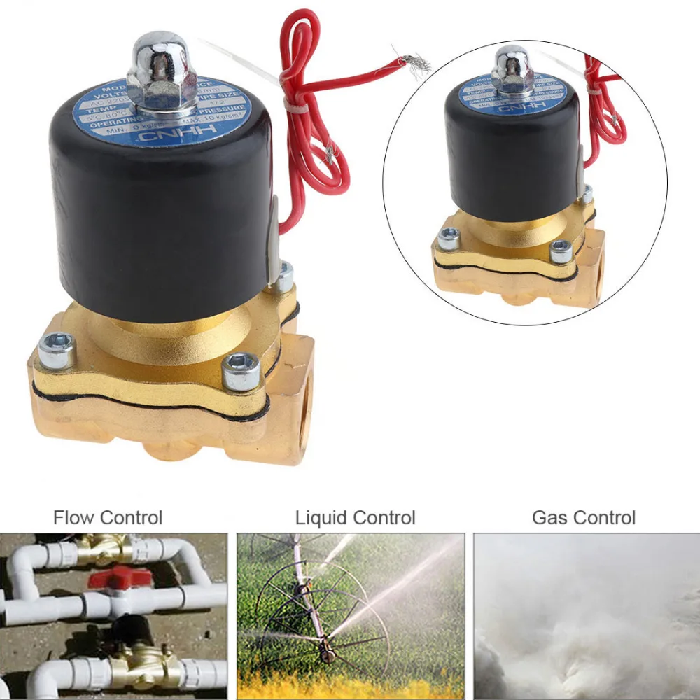 Aliexpress Com Buy 1 2 U0026 39 U0026 39 Ac220v Ac110v Dc24v Dc12v Brass