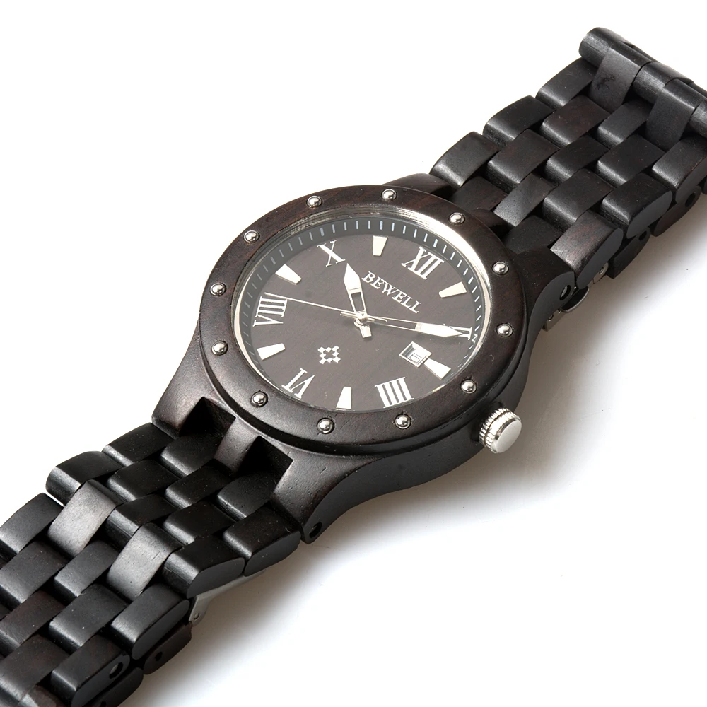 BEWELL WOODEN WATCH