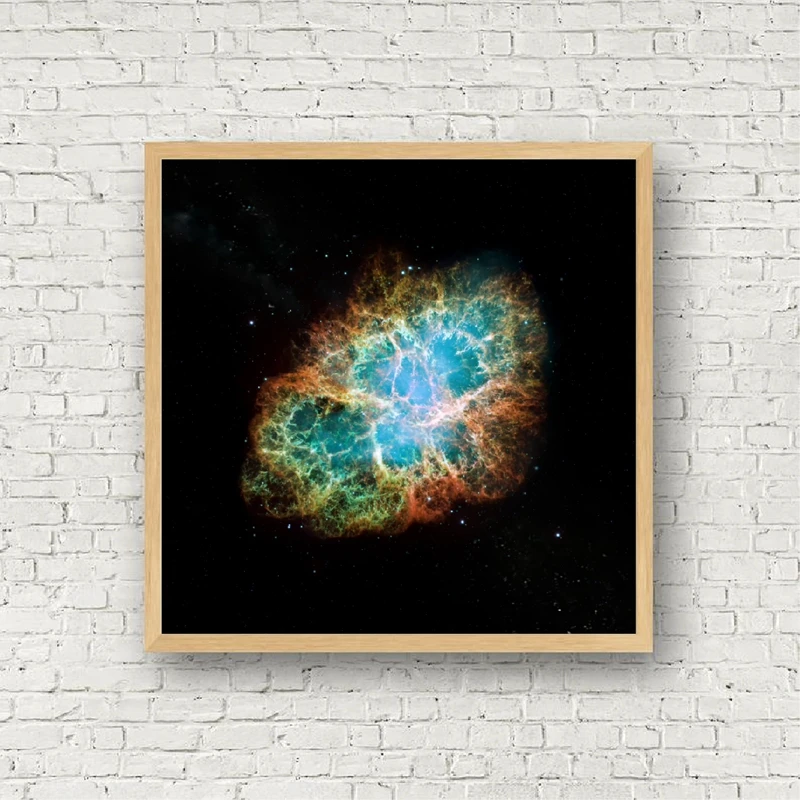 Hubble image of the Crab Nebula Print