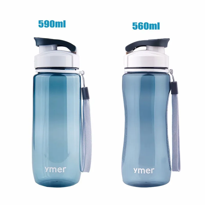 560/590 мл спортивные бутылки пластиковые утечки воды простой дизайн пространство молочный фруктовый сок посуда для напитков Туризм Кемпинг