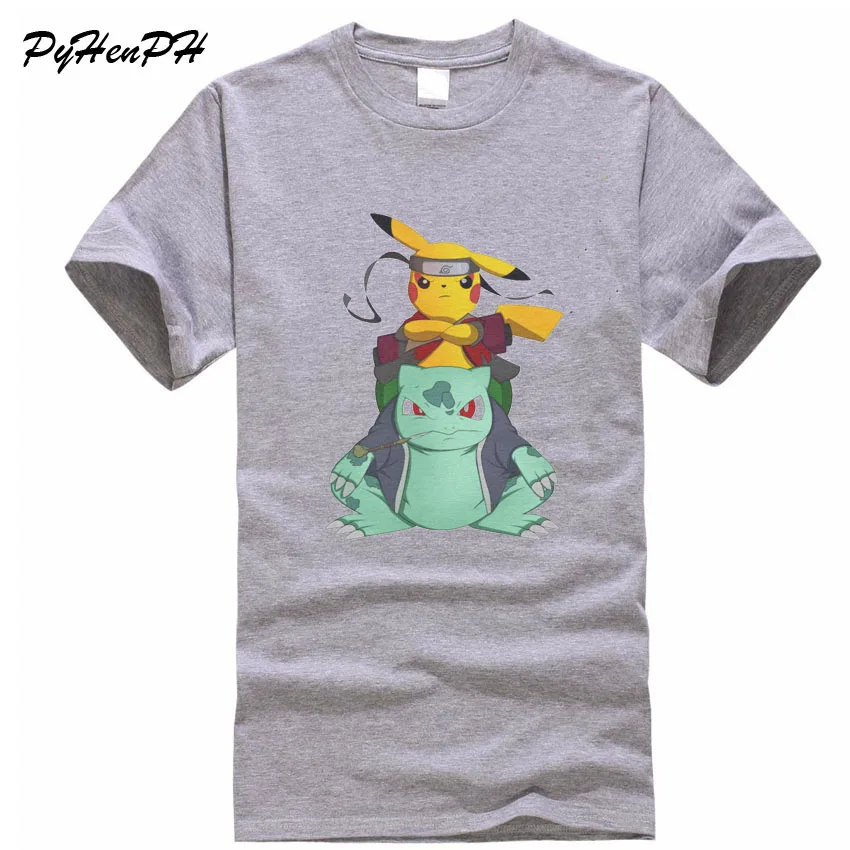 Pokemon Tshirt Male 2018 Summer Cotton T shirt Men Cartoon POKEMON Ball Printed Short Sleeve Tops Tees Mans Boys Basic T-shirt
