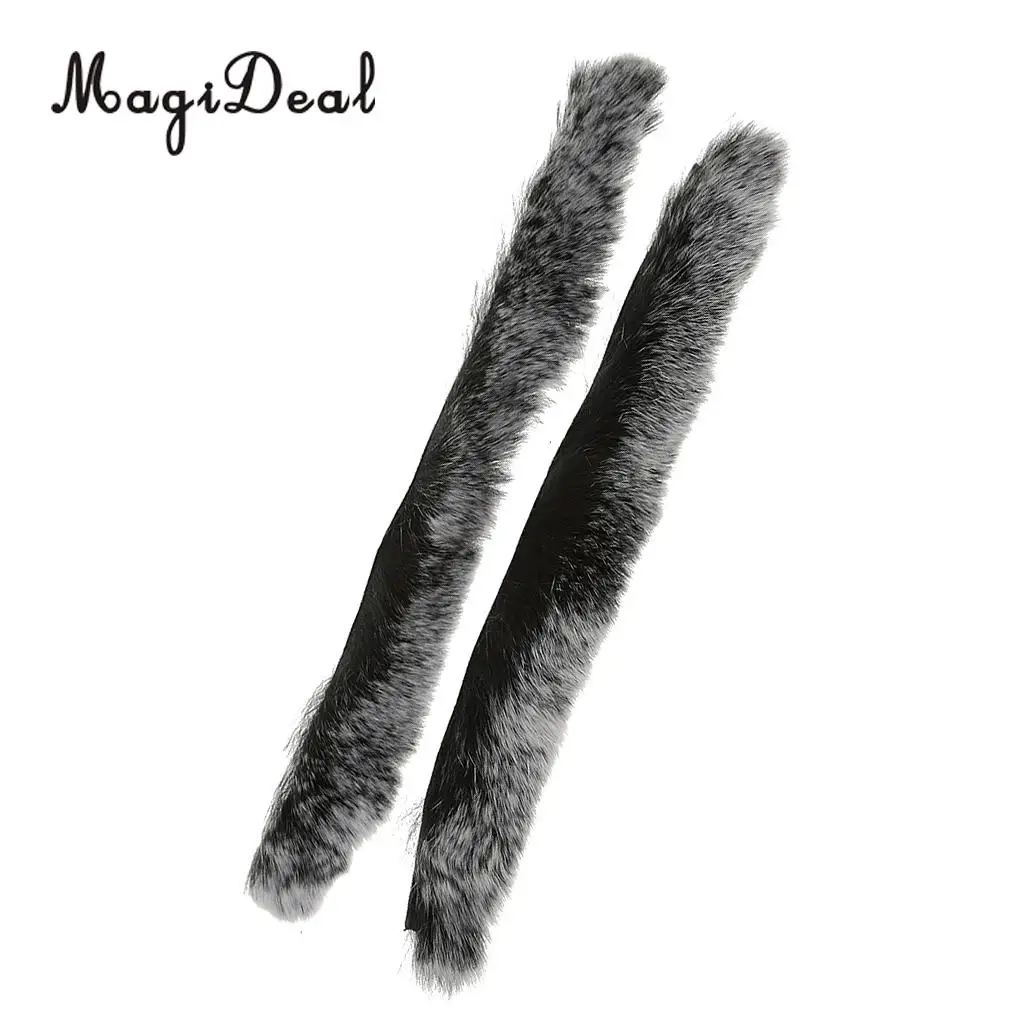MagiDeal 1Pair Rabbit Hair Bowstring Shock Absorber Damper Bow Sliencer Stabilizer for Compound Bow Recurve Hunting Shooting