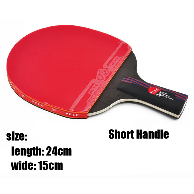 Professional Carbon Fiber Table Tennis Rackets With Double Face Pimples Rubber 