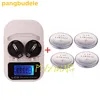 1 pièces chargeur + 4PCSLIR2032 rechargeable LIR2032 LIR2025 LIR2016 3.6 V pile bouton, LED affichage rechargeable, interface USB ► Photo 1/2