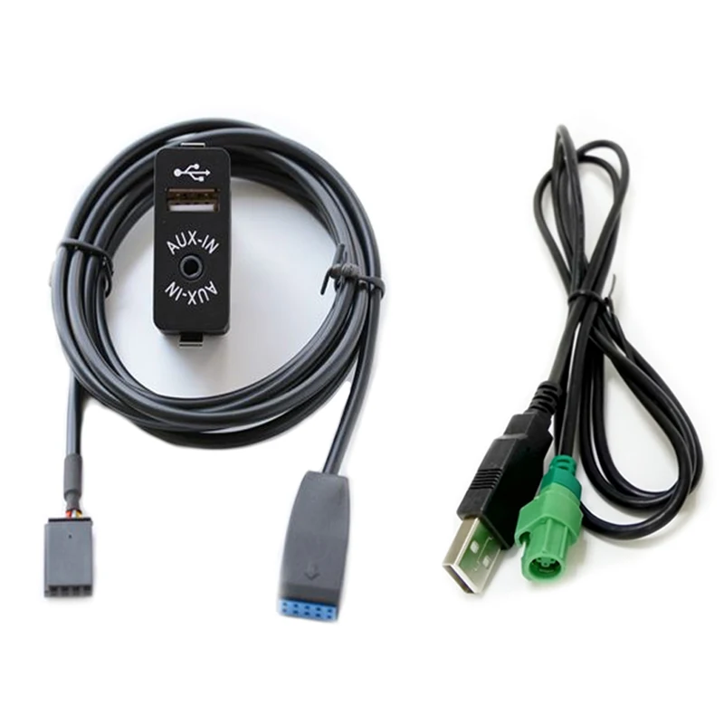 

Biurlink Car Business CD Changer Aux-in USB Switch Adapter Audio Cable for BMW E46 10Pin Socket