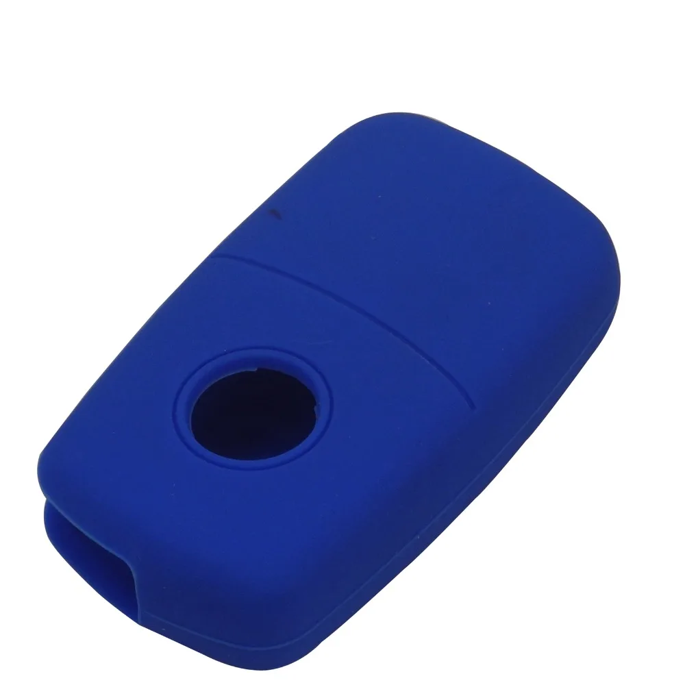 Car Key Case Cover 2 Button Silicone Flip Rubber for VW Volkswagen Amarok Polo Golf MK4 Bora Jetta Altea Alhambra