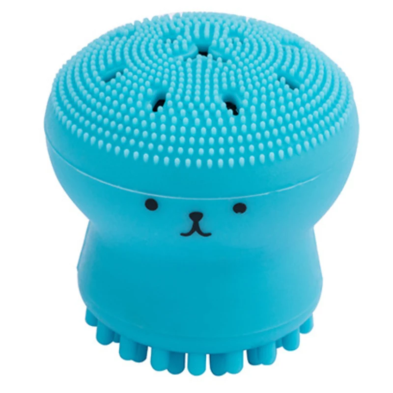 

Cute Animal Silicone Facial Cleaning Brush Small Octopus Shape Face Washing Brush Pore Cleaning Exfoliator Massager Wash Brush