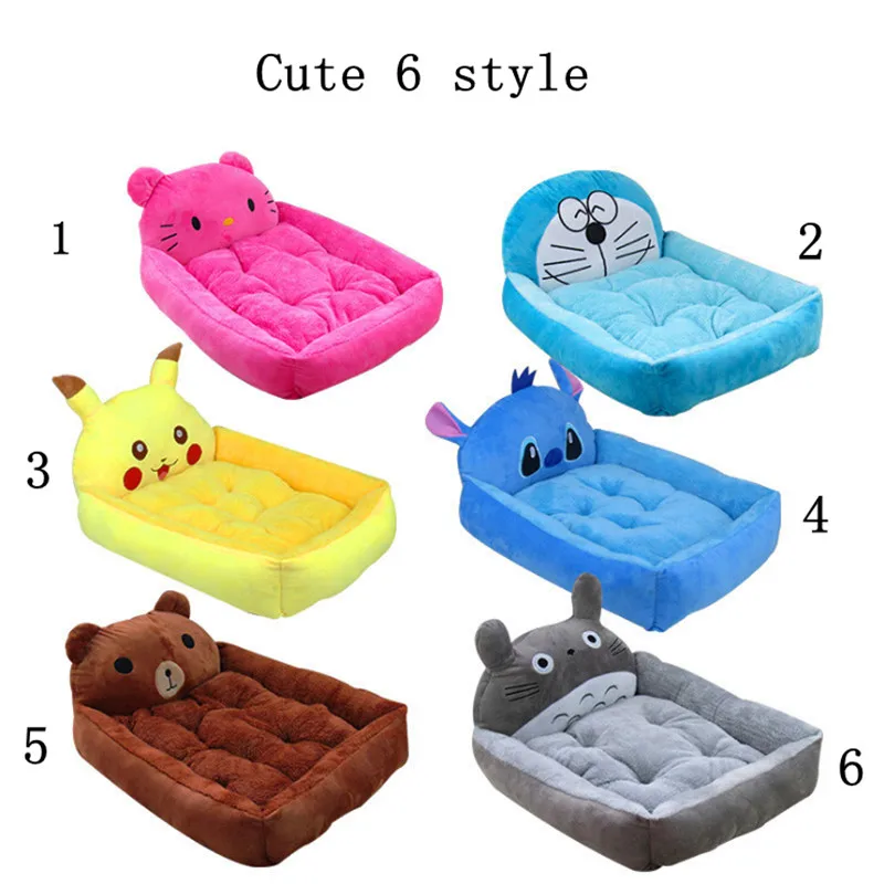 

Cute Animal Cat Dog Pet Beds Mats Teddy Pet Dog Sofa Pet Cat Bed House Big Blanket Cushion Basket Supplies