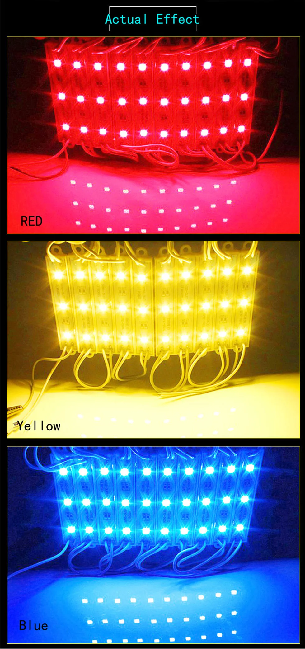 Светодиодный модуль 5054 3 светодиодный 12 В постоянного тока водонепроницаемый рекламный светильник светодиодный модуль белый синий красный RGB Супер яркий светильник ing 20 шт./лот