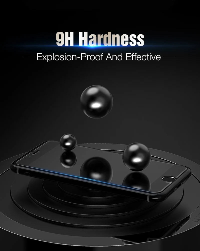 Hisomone High Quality Tempered Glass For iphone 6 6s Screen Protector For iphone 7 Plus Glass For iPhone 8 Plus X 5 4 4S Film