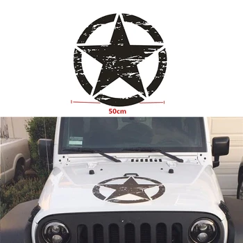 

50cm Classic 5 STAR Car Sticker For Cars Side Truck Window auto Door Vinyl Decal