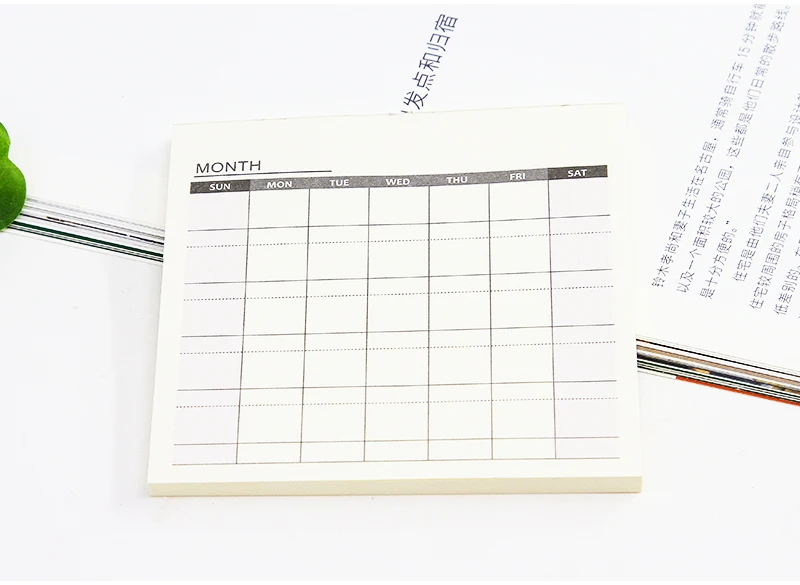 Ежедневный Еженедельный ежемесячный стол дневник планировщик наклейки планировщик колодки для того чтобы сделать список контрольный лист блокнот бумага офис