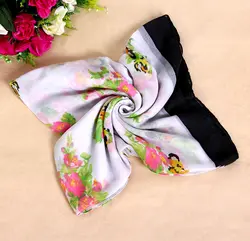 2018 новые женские Модные зимние мягкие Цветочный принт Бесконечность шарф Демисезонный уютный легкий хиджаб обертывания Шарфы для женщин