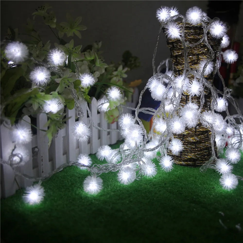 

20 LED Fairy Dandelion Light Home Decor Hanging Fairy String Light Dandelion Shaped Curtain Lamp Party Wedding Outdoor Decor