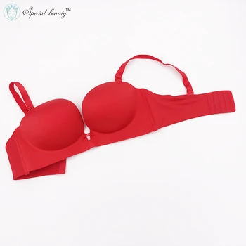 

Special Beauty!Free shipping!Red color Super low price Underwire Push Up top selling product in 2018 Pure cotton Sexy 1/2cup bra