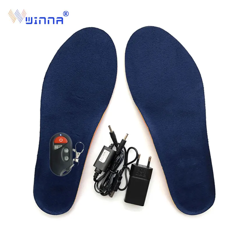 

Winter shoe boot heating insole, rechargeable battery shoe inner bottom, wireless remote control sole pad