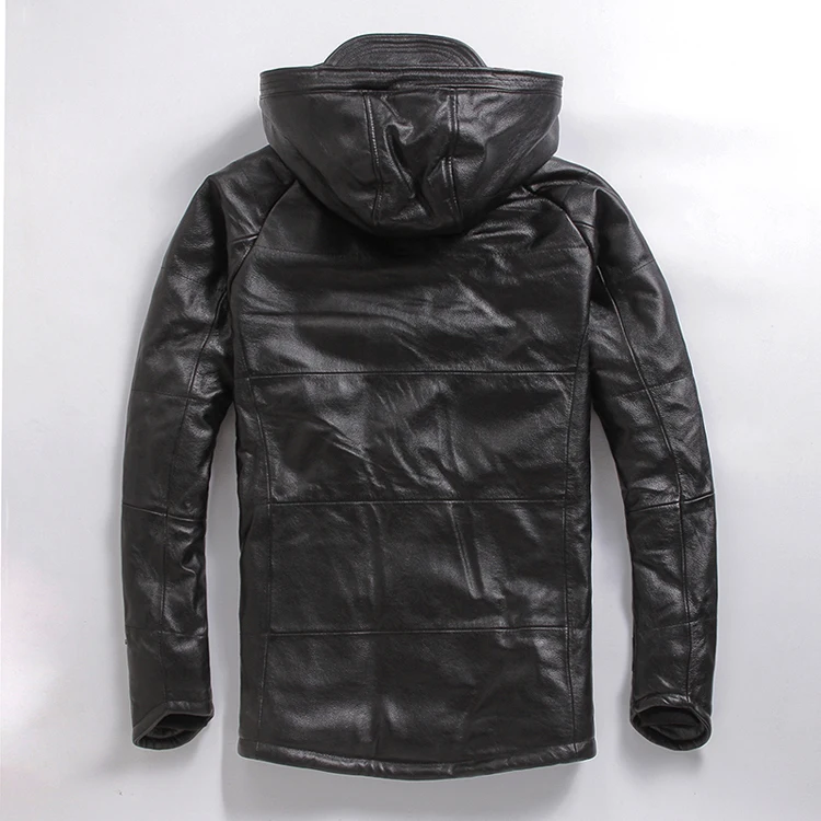 

Plus size men cowskin Jacket,men's genuine Leather winter coat.warm cotton thick clothing.biker jackets,sales,Free shipping