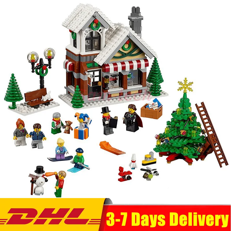

Lepin 36002 The Winter Toy Shop Set Genuine 1005Pcs Creative Series Building Blocks Bricks Educational Toys Model As Gifts 10249