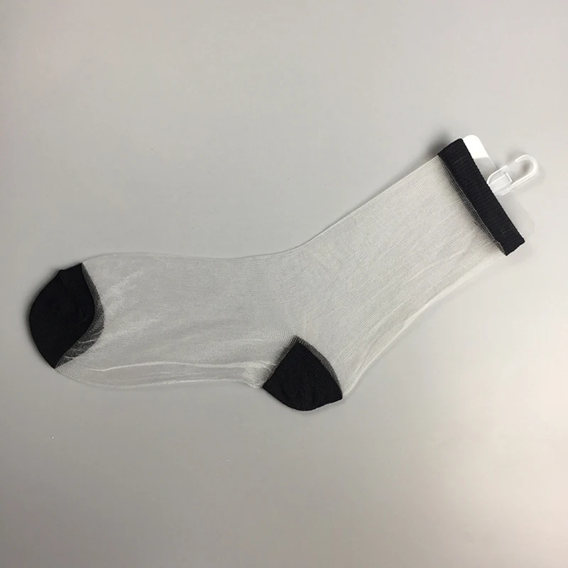 2 пары летних носков шелковые прозрачные носки с принтом в горошек прозрачные короткие носки в сетку для женщин ультратонкие короткие носки Chaussette