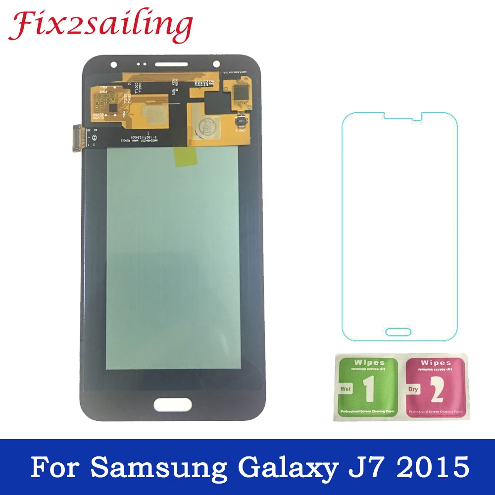 ЖК-дисплей S для samsung Galaxy J7 2015 J700 SM-J700F J700H J700M J700H/DS Дисплей Сенсорный экран в сборе