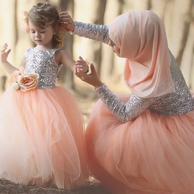 DlassDress 2021 новые платья для девочек с цветами и блестками детское вечернее платье