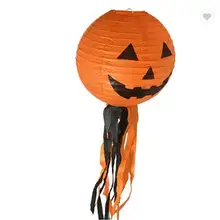 Хэллоуин Тыква висячие оранжевая бумага Декоративные фонарики
