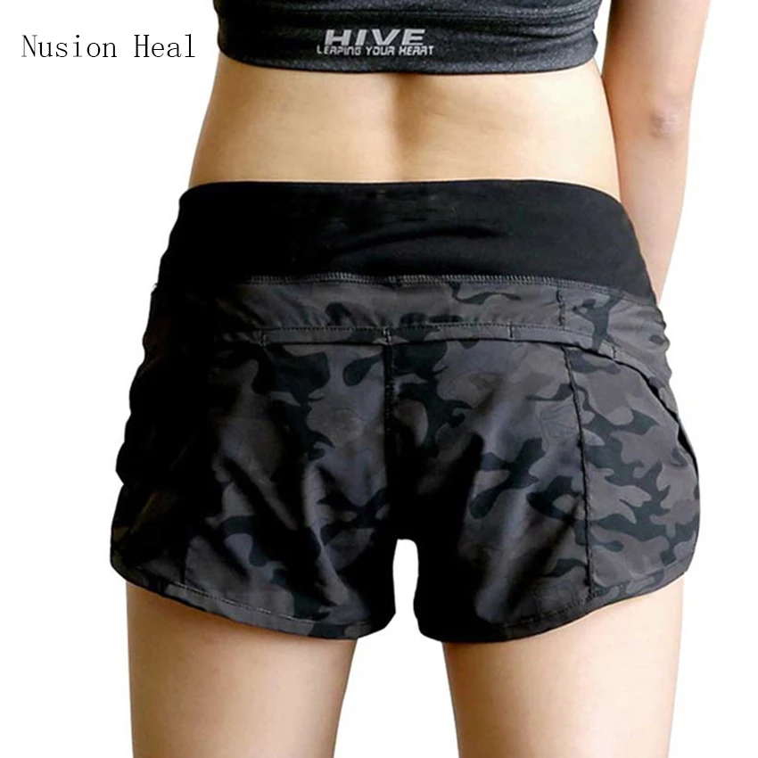

NUSION HEAL Womens Running Shorts 2 In 1 Running Tights Short Women's Gym Cool Woman Sport Short Fitness Ladies Running Shorts