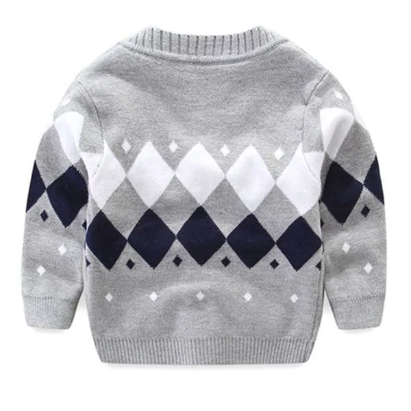 Детский кардиган, свитер из хлопка с v-образным вырезом, вязаный свитер От 0 до 3 лет мальчиков и девочек