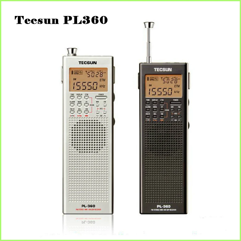 Tecsun PL-360 PL 360 PL360 цифровой радио am fm SW MW LW Карманный регистратор коротковолновый PLL DSP ETM SW MW LW приемник радио