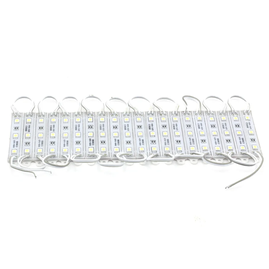 LED Module SMD 5050 3 LED DC12V Waterproof Storefront Strip Light Advertisement Sign Letter Lamp Modules Lights White Color (4)
