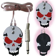 Цельнокроеная татуировка в виде черепа блок питания ножная педаль плоская нержавеющая сталь