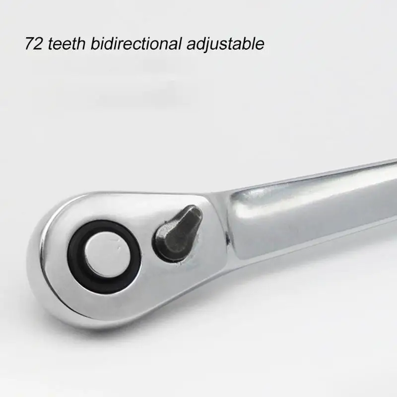 1/4 дюймов Мини 72 зуба трещотка гаечный ключ Socket Разъем гаечный ключ инструмент для ремонта автомобиля
